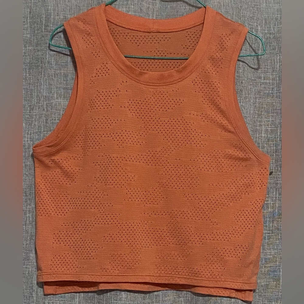 lululemon athletica Orange Racerback Tank